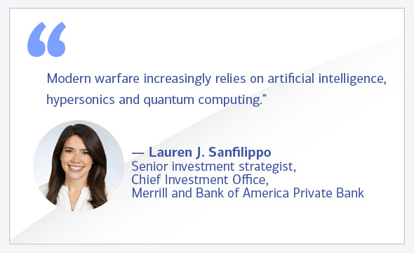 Modern warfare increasingly relies on artificial intelligence, hypersonics and quantum computing.