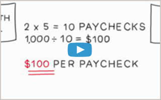 Watch Tips for saving for a large purchase.